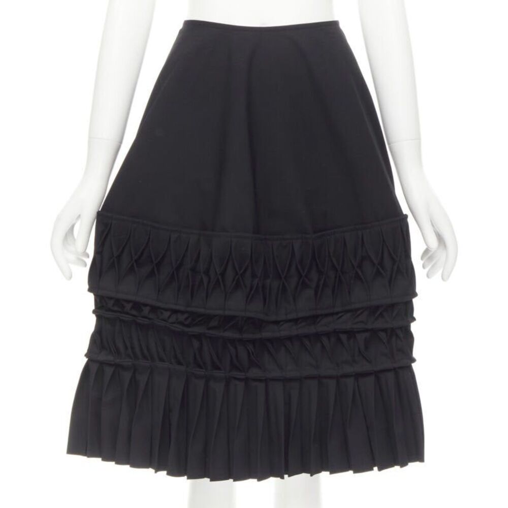 Junya Watanabe 3D origami pleated wrap skirt